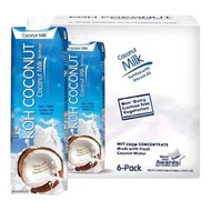【宅配免運】酷椰嶼 KOH 椰奶 1公升 X 6入 Costco 好市多 Coconut Milk 椰子 泰國 東南亞 