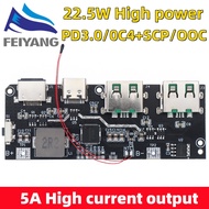Backup Charger Module QC4.0 QC3.0 Dual USB 5V 4.5A 22.5W Micro / Type-C 18650 Protection