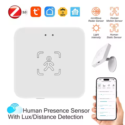 Tuya WiFi /Zigbee Human Presence Detector Smart Human Body Sensor MmWave Radar Microwave Motion Sens