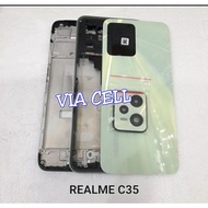 Original Realme c35 Fullset Housing Casing Lcd Frame Bezel + Backdoor