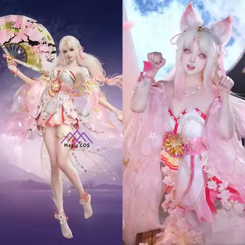Top Game Naraka: Bladepoint Cosplay Cherry Blossom Celestial Maiden Costume Anime Kurimi Role Play P