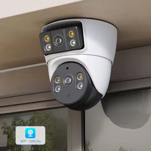 V380 Pro Dual Lens Camera PTZ 360 Night Vision Wireless Indoor Ceilling Mount 6MP HD V380 Max Securi