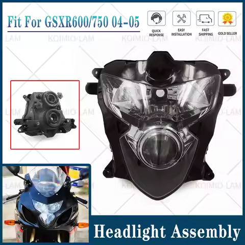 Fit For Suzuki GSXR600 GSXR750 2004 - 2005 K4 K5 Motorcycle Headlight Assembly Headlamp Light GSX R 