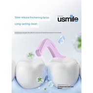 Smile Plus usmile Double-Line Anti-Floss Dental Floss Stick Ultra-Fine Dental Floss Toothpick
