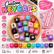 Custom 3D Printed Keycaps for Fidget Clicker – Letters & Icons