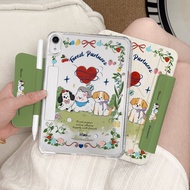 zoyu | Vỏ Bao Chia đôi Có Khe Đựng Bút cho iPad Air 7 Mỏng và Giá Đỡ Có Thể Xoay