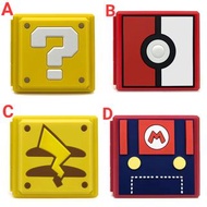 【全新現貨】Nitendo Switch Game Card Case  遊戲卡帶12卡槽收納盒：C. Pokémon比卡超尾巴款 / D. Mario 經典服裝款