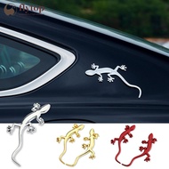 FLYTOP 1Pc 3D Metal Gecko Car Truck Sticker Lizard Gecko Sticker Badge Badge Sticker Accessories For
