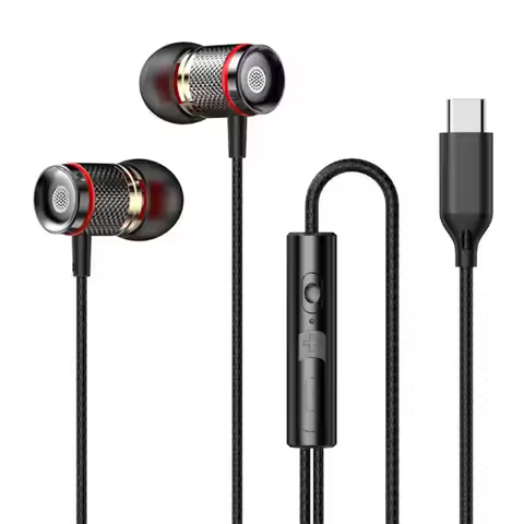 Wired Headphones DAC Type-C 3.5mm Headset 9D Bass Stereo Earbuds In-Ear Handsfree Earphones For S20 