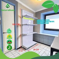 NaturaHome - 100% baja besi Rak Susun Display Pajangan Supply Gudang Untuk Supermarket Garasi Rumah