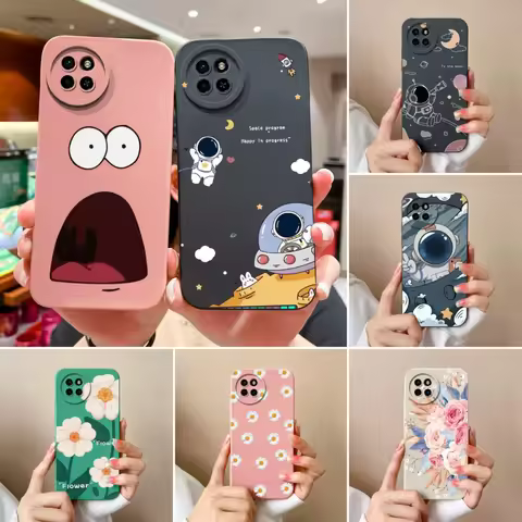 Case For itel S23 Plus Flower Pilot Upgrade Liquid Silicone Camera Protection Back Cover For itel S 