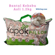 Bantal Kekabu Asli 1.2kg King | Kapok 100% Sokongan Leher Customization Ventilation