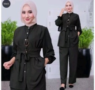 Setelan Viral Jumbo Size L XL XXL Eira One Set Wanita Terbaru Bahan Crinkle