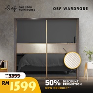 ⭐Premium Wardrobe / Almari Sliding⭐5/6/8ft L x 8/9ft H Wardrobe / Almari