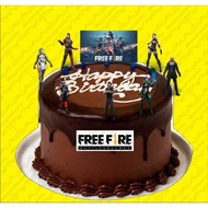 garena freefire cake topper (1set)