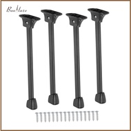 4 Pieces Folding Table Legs DIY Accessories Black Metal Replace Parts Computer Table Multifunctional