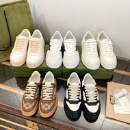 Gucci Biscuit Colored Thick Soled Casual Shoes - Women's Sporty Couple Style