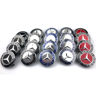 4PCS/Set 75MM Car Wheel Center Cover Wheel Hub Cap Rim Car Logo Hub Cover For Mercedes Benz W202 W203 W124 CLK C260 Car Styling