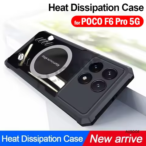 Funda for POCO F6 Pro 5G Case Clear Heat Dissipation Ultra Thin Protection Phone Cover for POCO F6 P