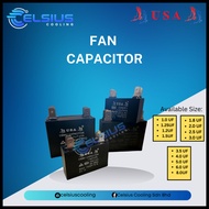 USA Fan Capacitor Aircond 1.0uf/1.2uf/1.8uf/2.0uf/2.5uf/3.0uf/3.5uf/4.0uf/5.0uf/6.0uf/8.0uf