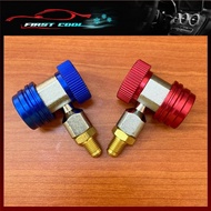 2 YEAR WARRANTY Quick Couple R134a Adapter manifold gas connectors r134a Adjustable AIRCOND Connector Joint SET TOOL