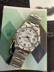 🌈🌈新返貨𠰠🌈🌈Vintage Rolex Date 15210 🤍原裝白色面雙數字十三劃圈👍🏻跟出世紙(2003)📜C2039(廣華街店）