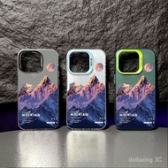 Sunshine Jinshan Landscape Silicone Soft Case Colorful Silver Soft Case Frosted Shock-resistant Compatible with iPhone15Promax 15Pro 14 Pro Max 14 plus 13 Pro Max 13 13pro 11 Pro Max 11 X XR Xs Max 12Pro EV8G