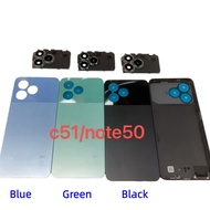 Back cover battery cover case for Realme C35 C55 C75 C51 Note50 RMX3511 Battery Housing Cover Door R