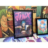 League of Legends Canvas print Jinx Arcane Poster  Anime LOL  Wall Print Pictures Home Decoration
