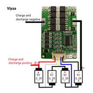 บอร์ดสร้างสมดุลเครื่องชาร์จแบตเตอรี่4S 12.8V 32650คุณภาพสูงโดยเฉพาะ