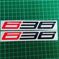 Cutting Sticker kawasaki 636 contains 2 pcs