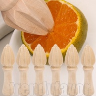 1/2/4Pcs Manual Wooden Lemon Squeezer - Fruit Press Cone - Handmade Juice Extractor - Wood Citrus Re