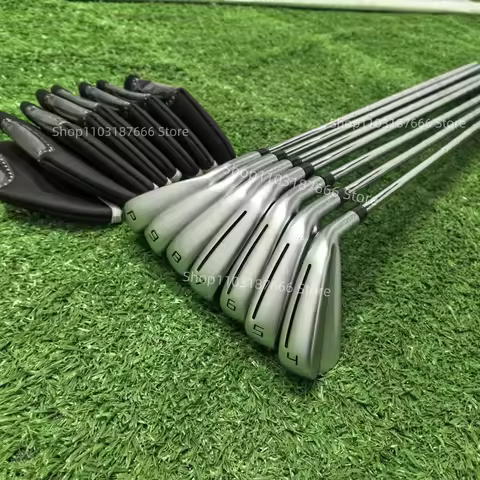 Men's 2024New 790 Golf Clubs silvery P790 Golf Irons Fourth generation 7pcs 4-9P R/S/SR Flex Steel/G
