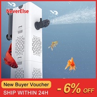 Aquarium filter pump set of 3 1, aquarium filter and oxygen, aquarium pump water filter pump 6W 15W 