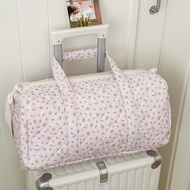 PINKY ROW - PAELY Floral Duffel Bag - Duffel Bag - Travel Bag - Gym Bag - Pilates Bag