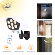 Sunyfa 77 LED Solar Lamp Outdoor Solar Fake Dummy Simulation CCTV  Lamp Body Sensor Camera Lamp