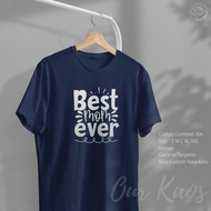 Distro T-shirt for Mother's Day with the Best Mom Ever Unisex Writing Adult T-shirt for Men and Wome