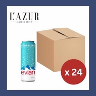 歐洲直送 - Evian - 天然有汽礦泉水 -330ml x24 (新舊包裝隨機發送)