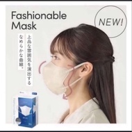 日本Iris Healthcare口罩Fashionable Mask 新款粉紅色米色立體30枚