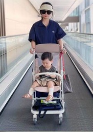 包送貨！四輪輕便兒童折疊手推車簡易輕便可登機溜娃神器Package delivery! Four wheeled lightweight children's folding handcart, si