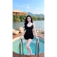 (ST-000607)polka dot suit made of fine chiffon smallTALI shorts
