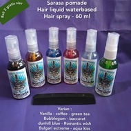 new sarasa pomade waterbased hair spray liquid 60 ml