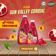 [EDISI RAMADAN] F&N SUNVALLEY CORDIAL PERISA GRENADINE MANGGA OREN (2LITRE/1LITRE)