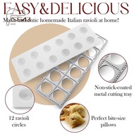 Ravioli Maker Press Mold Potsticker Meat Dumpling Maker , Ravioli Stamp Pasta Making Kit Pasta Makin