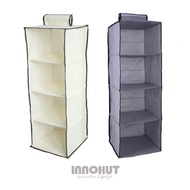 4 Tier Hanging Wardrobe Organizer Clothes Storage