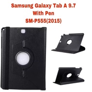 Samsung Galaxy Tab A 9.7 Case with Pen SM-P555 with S 9.7 P555 Flip 360 Degree Rotating