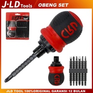 JLD 6Pcs Removable Screwdriver Plus+Minus+Star+Triangle+Magnet Screwdriver set Screwdriver Reciproca