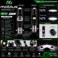MOBIUS 8153 LED Projector Headlight Bulb H6 Mount Motorcycle Headlight