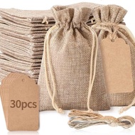 Manufacturer Wholesale Burlap Drawstring Small Cloth Bag Dragon Boat Festival Packaging Burlap Bag S