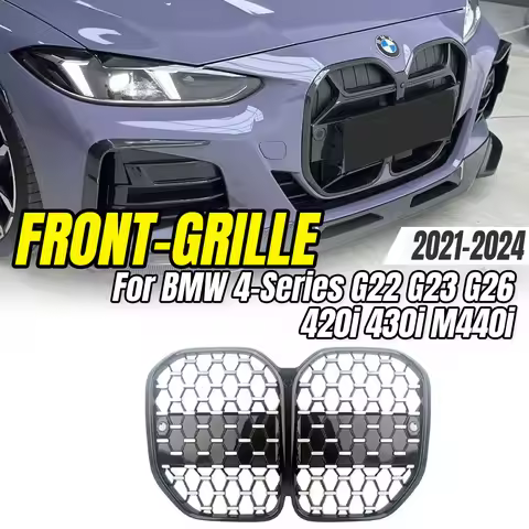 For BMW 4-Series G22 G23 G26 420i 430i M440i 2021-2024 Front Kidney Grille, Car Styling Upgrade Part